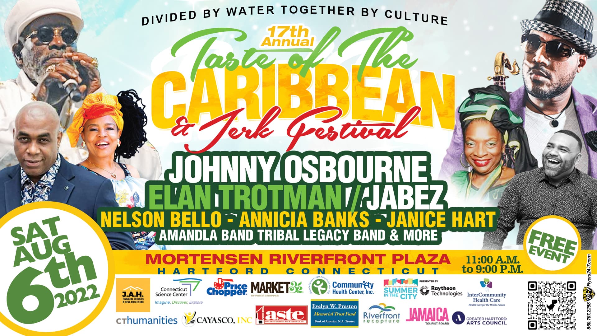 TASTECT.ORG - 2022 Flyer - 17th Annual Taste of The Caribbean & Jerk Festival of Hartford, CT