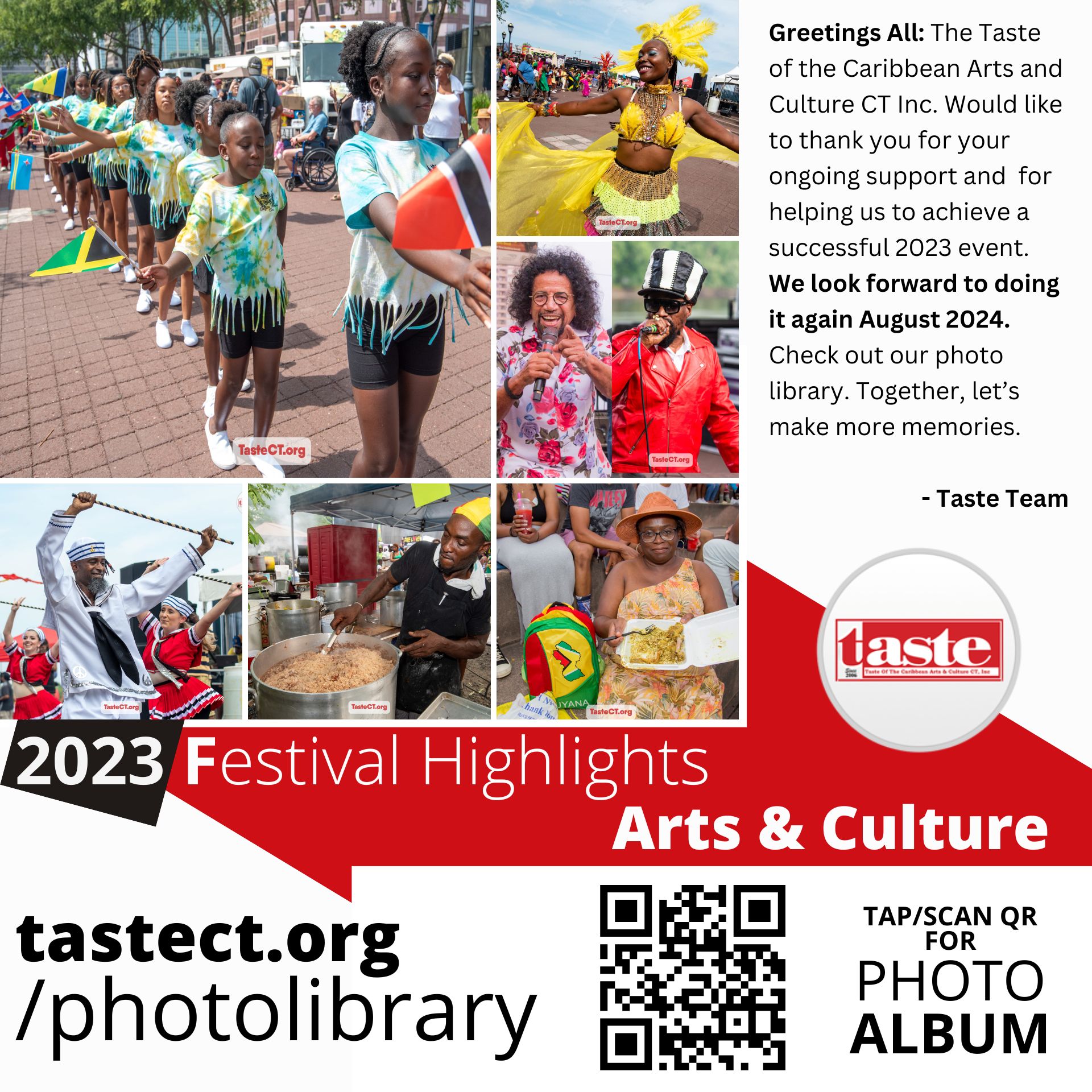 Thank you - 2023 Festival Highlights - Photo Library - Taste of the Caribbean Arts and Culture, TasteCT